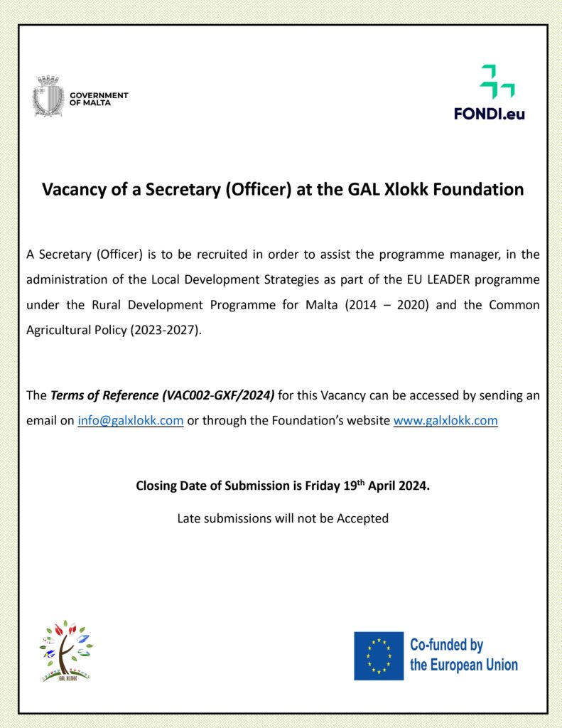 Vacancy of a Secretary (Officer)